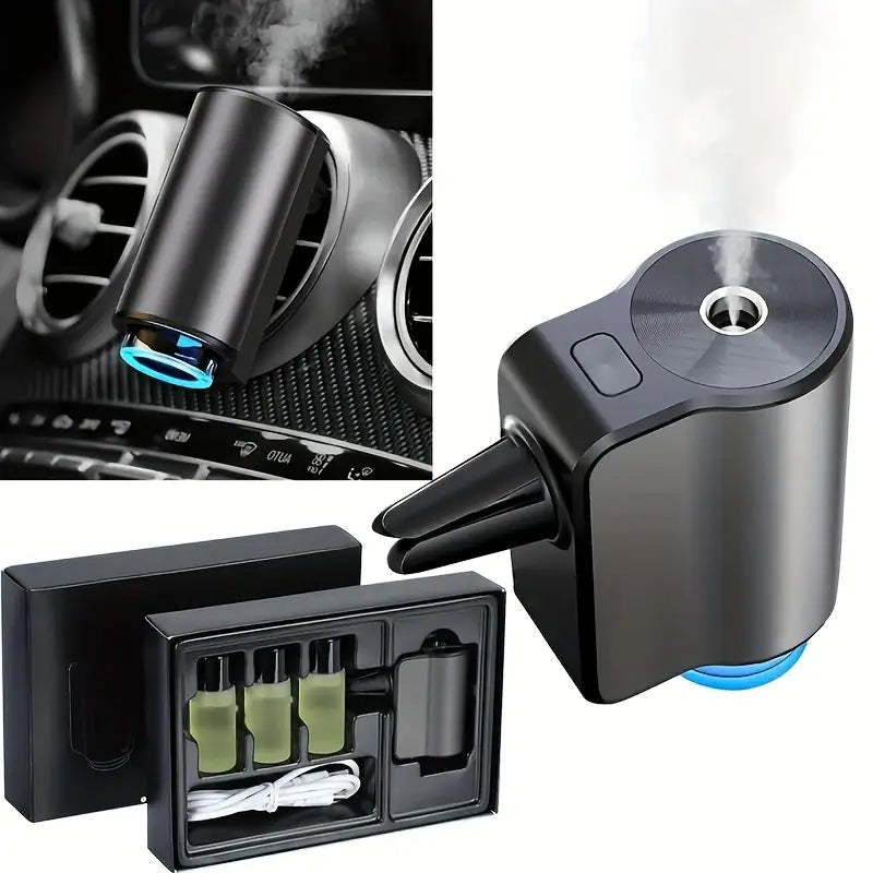 Odorizant Auto Smart – 3 Arome, Acumulator & Iluminare Ambientală