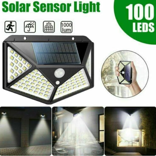 Set 5 Lămpi Solare de Exterior – 100 LED-uri, Senzor de Mișcare, Rezistente la Apă, SL-52