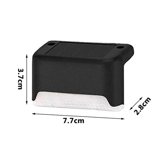 Set 8 Lumini Solare pentru Gard,margini,borduri, Panou Solar Integrat, IP45, Negru